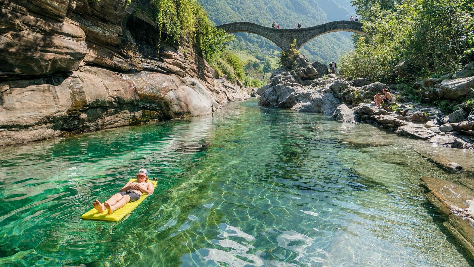 Verzasca河，Ponte dei Salti